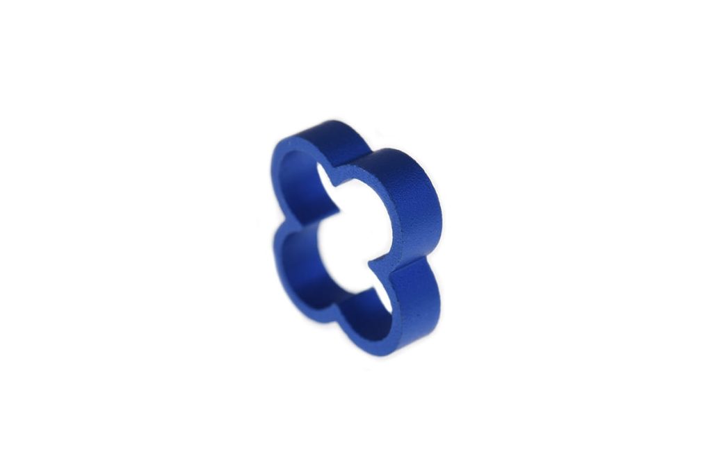 Alphacool Eiskamm Alu X4 - 4mm Blue - 4 pcs