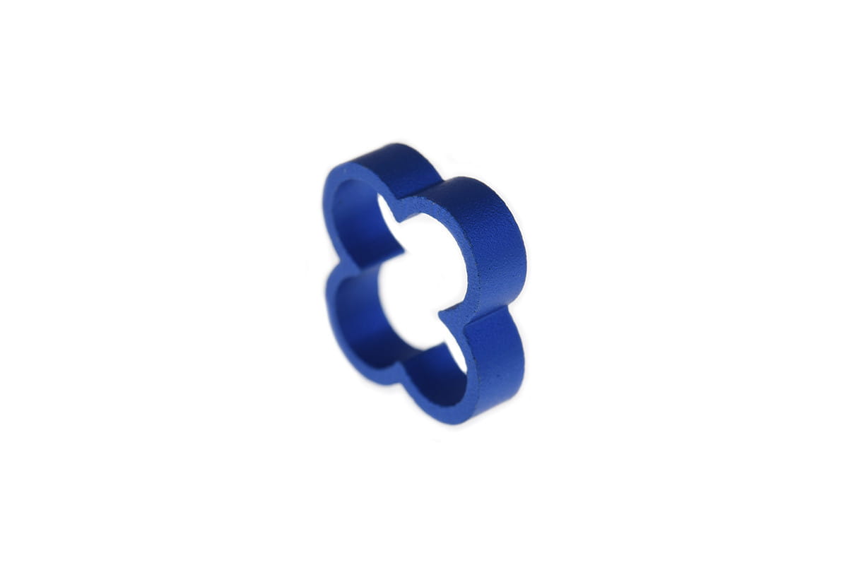 Alphacool Eiskamm Alu X4 - 4mm Blue - 4 pcs