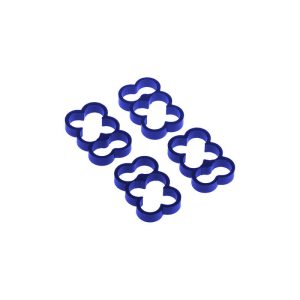 Alphacool Eiskamm Alu X6 - 4mm Blue - 4 pcs