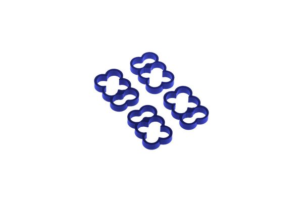 Alphacool Eiskamm Alu X6 – 4mm Blue – 4 pcs