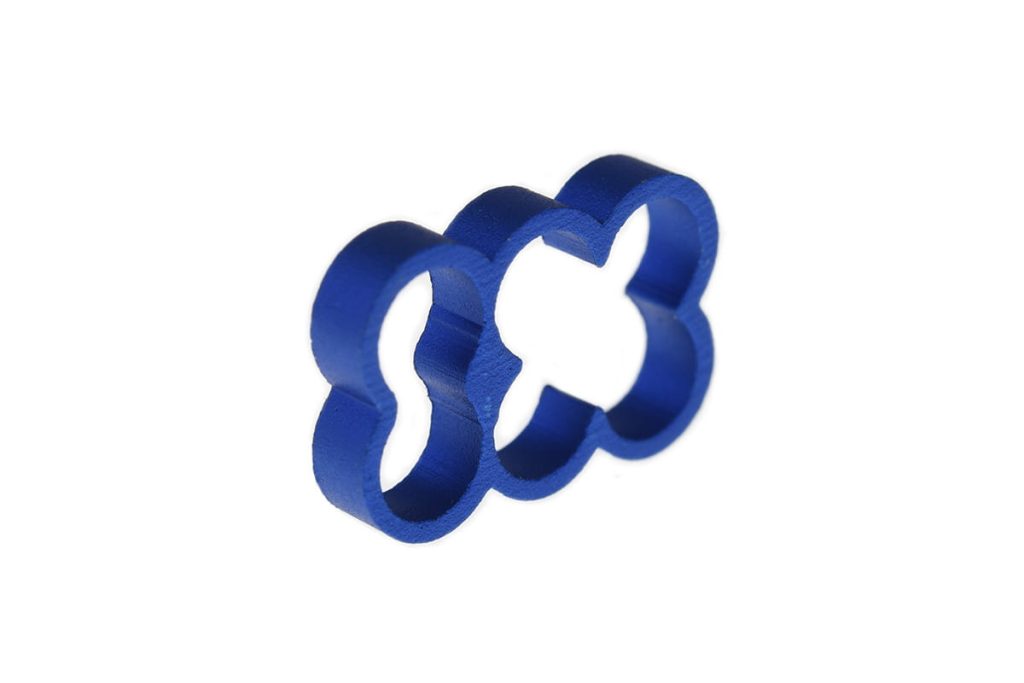Alphacool Eiskamm Alu X6 - 4mm Blue - 4 pcs