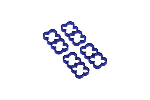 Alphacool Eiskamm Alu X8 – 4mm Blue – 4 pcs