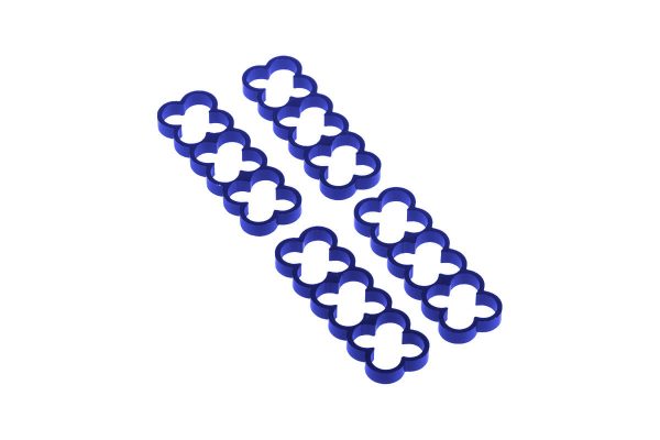 Alphacool Eiskamm Alu X12 – 4mm Blue – 4 pcs