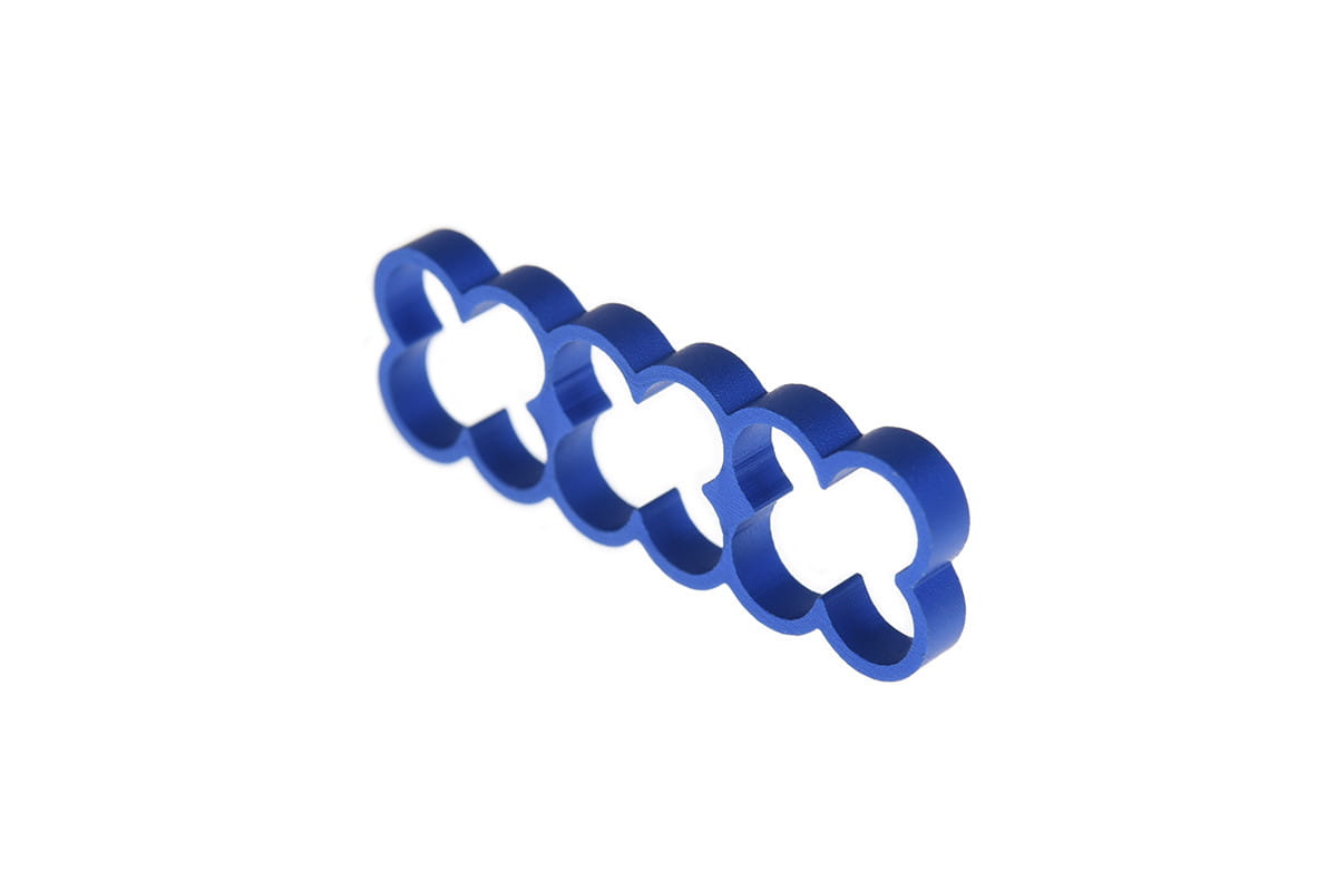 Alphacool Eiskamm Alu X12 - 4mm Blue - 4 pcs