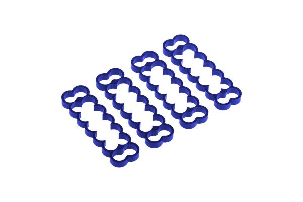 Alphacool Eiskamm Alu X14 – 4mm Blue – 4 pcs