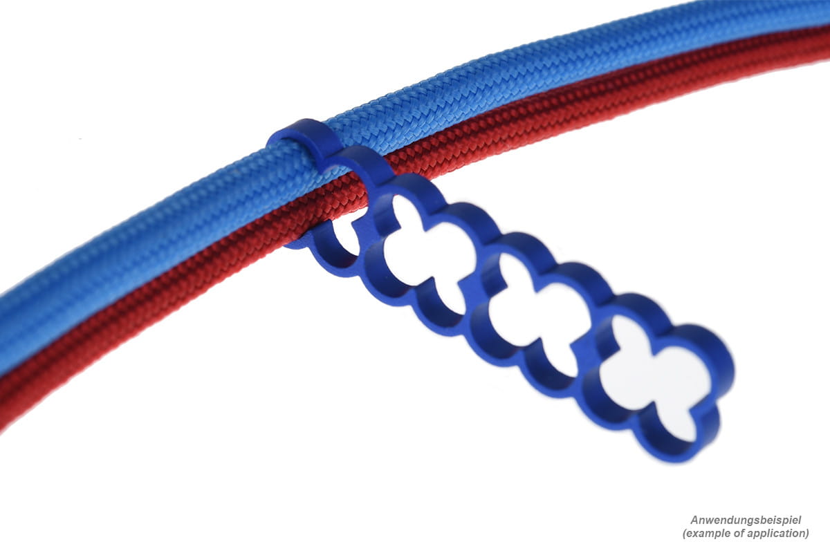 Alphacool Eiskamm Alu X16 - 4mm Blue - 4 pcs