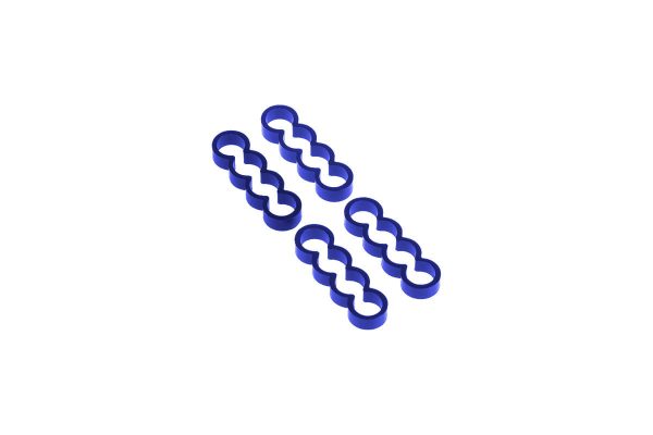 Alphacool Eiskamm Alu X4 Flat – 4mm Blue – 4 pcs