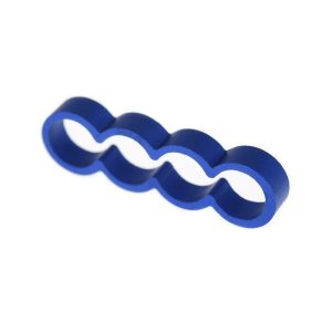 Alphacool Eiskamm Alu X4 Flat - 4mm Blue - 4 pcs