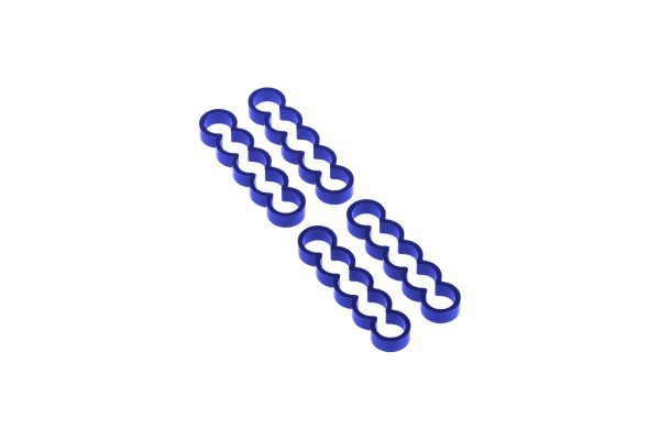 Alphacool Eiskamm Alu X5 Flat – 4mm Blue – 4 pcs