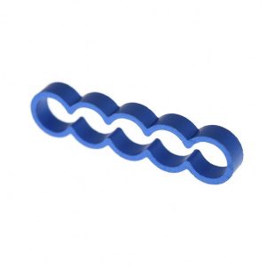 Alphacool Eiskamm Alu X5 Flat - 4mm Blue - 4 pcs