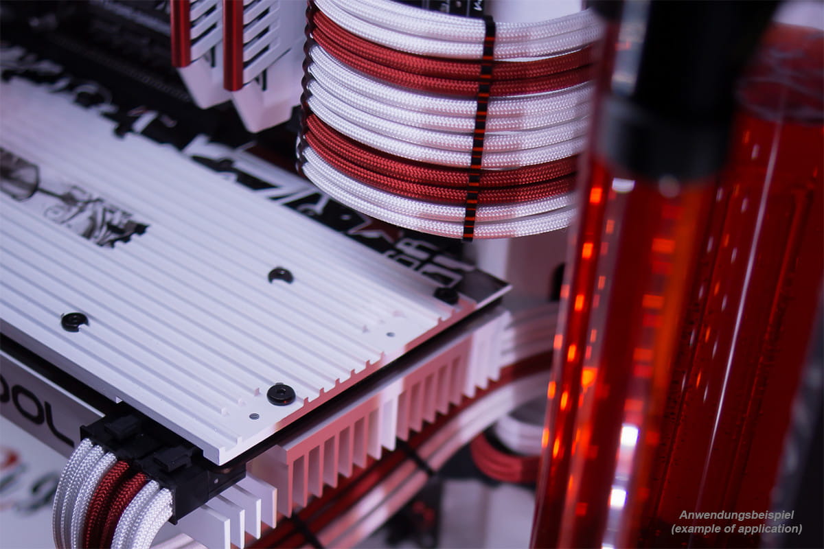Alphacool AlphaCord Sleeve 4mm - 3,3m (10ft) - Acid Purple (Paracord 550 Typ 3) : image 3