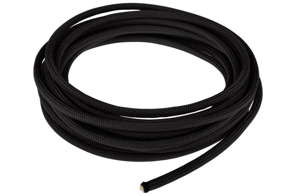 Alphacool AlphaCord Sleeve 4mm - 3,3m (10ft) - Black (Paracord 550 Typ 3) : image 1