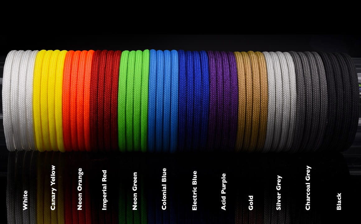 Alphacool AlphaCord Sleeve 4mm - 3,3m (10ft) - Black (Paracord 550 Typ 3) : image 5