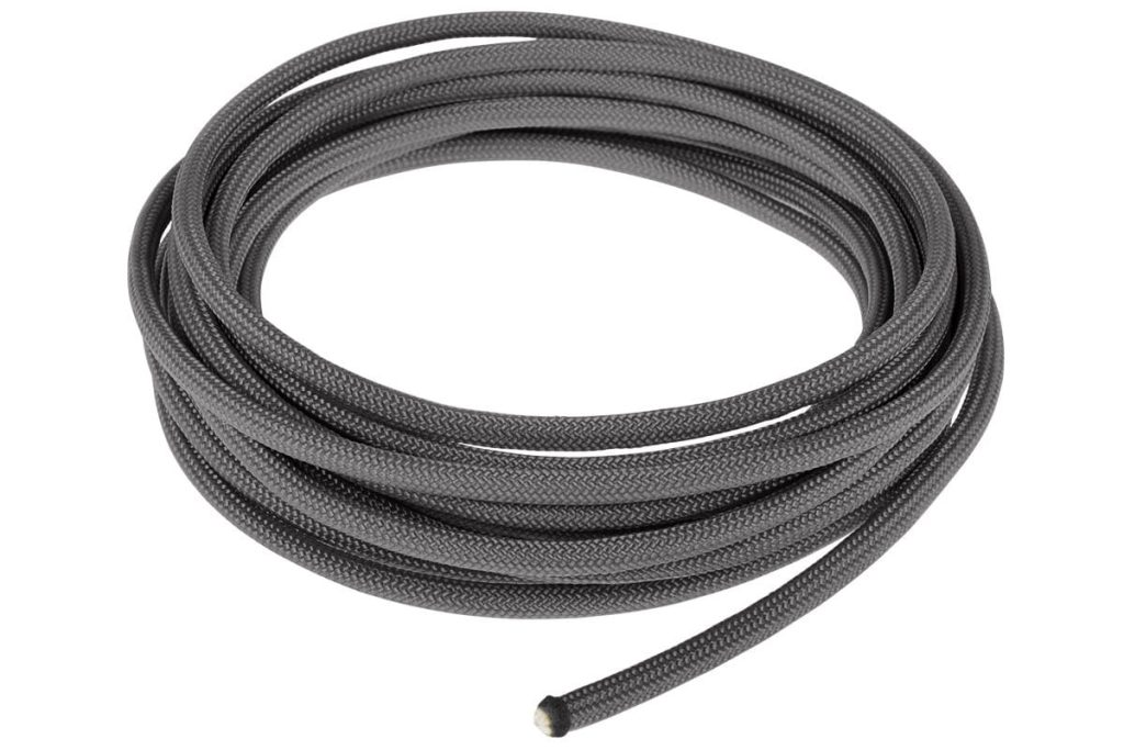 Alphacool AlphaCord Sleeve 4mm - 3,3m (10ft) - Charcoal Grey (Paracord 550 Typ 3) : image 1