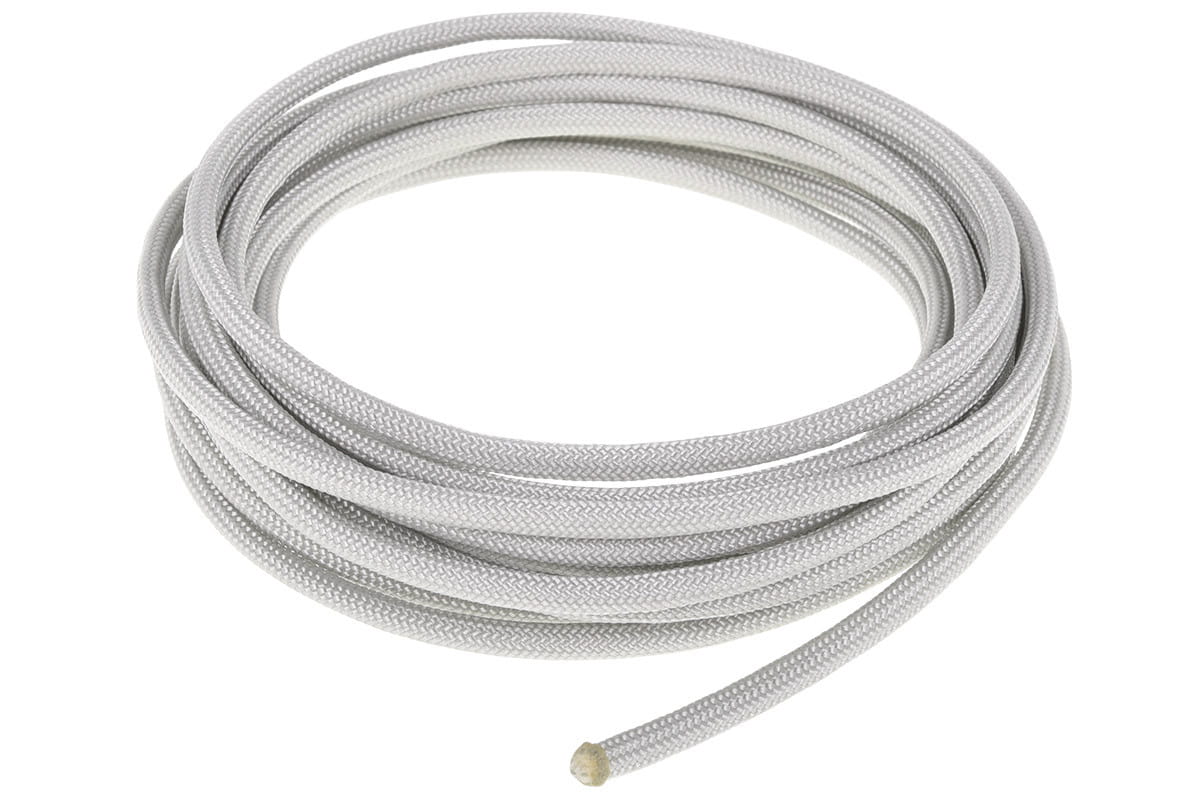 Alphacool AlphaCord Sleeve 4mm - 3,3m (10ft) - Silver Grey (Paracord 550 Typ 3)