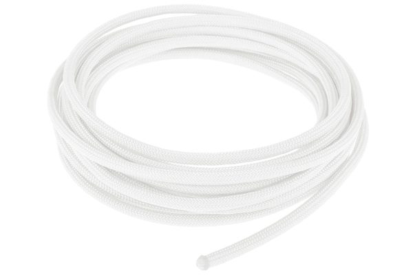 Alphacool AlphaCord Sleeve 4mm – 3,3m (10ft) – White (Paracord 550 Typ 3)