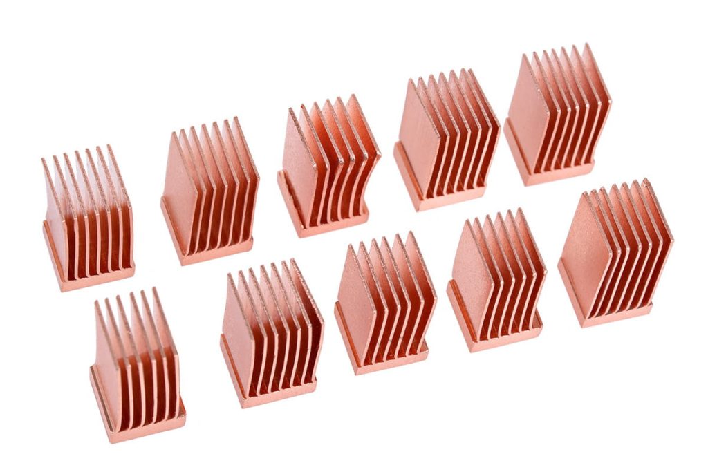 Alphacool GPU RAM Copper Heatsinks 6,5x6,5mm - 10pcs