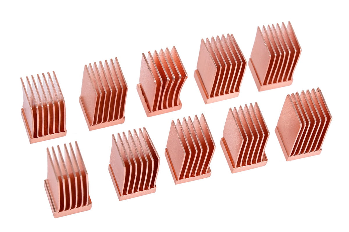 Alphacool GPU RAM Copper Heatsinks 6,5x6,5mm - 10pcs