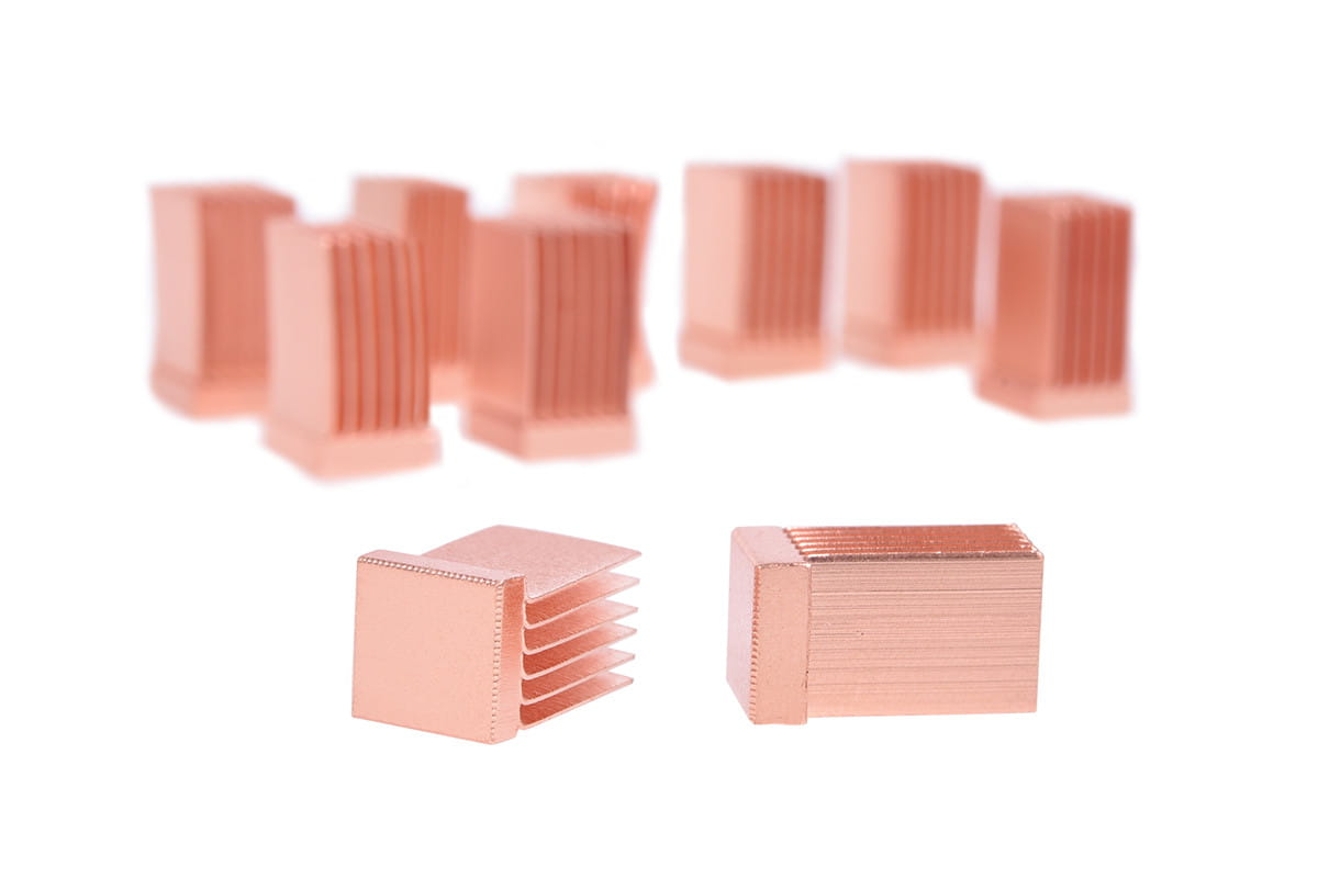 Alphacool GPU RAM Copper Heatsinks 6,5x6,5mm - 10pcs