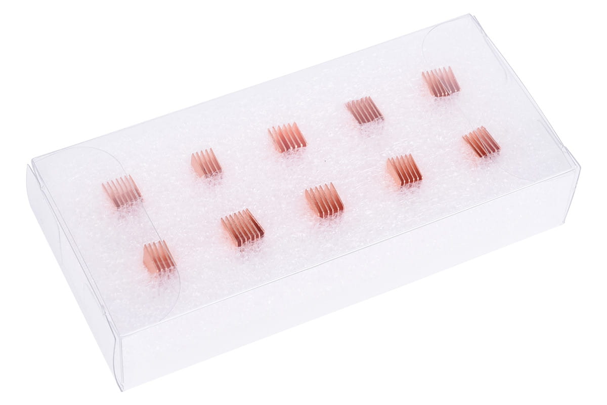 Alphacool GPU RAM Copper Heatsinks 6,5x6,5mm - 10pcs