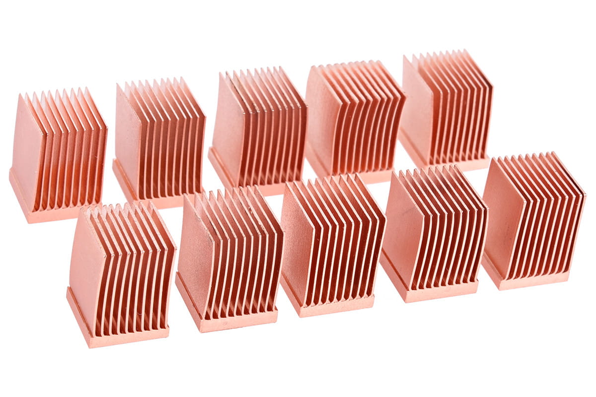Alphacool GPU RAM Copper Heatsinks 10x10mm - 10pcs