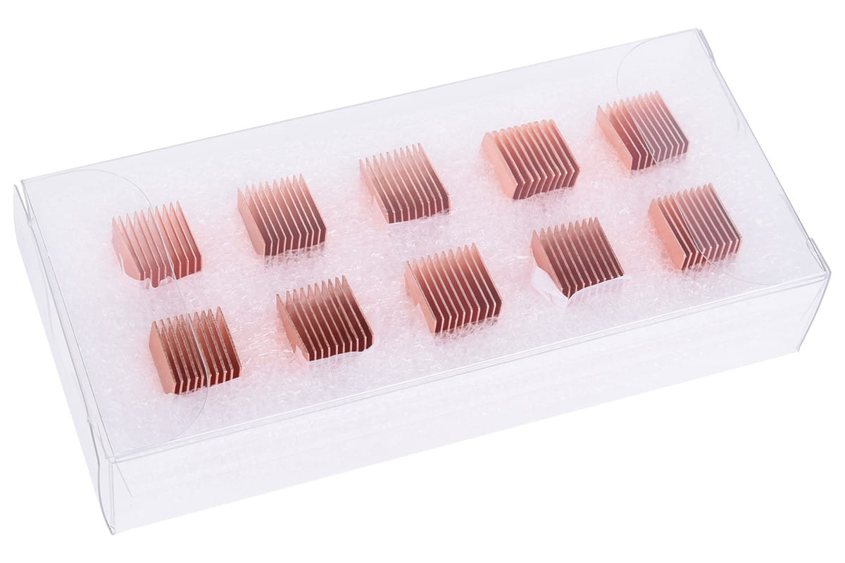 Alphacool GPU RAM Copper Heatsinks 10x10mm - 10pcs