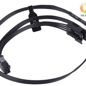 Alphacool RGB 4pol LED adapter cable for Mainboards 50cm - black