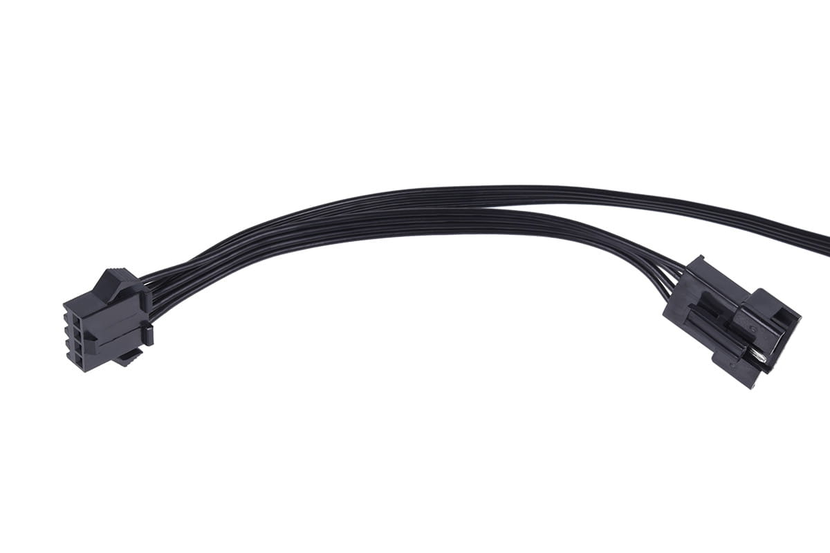 Alphacool RGB 4pol LED adapter cable for Mainboards 100cm - black