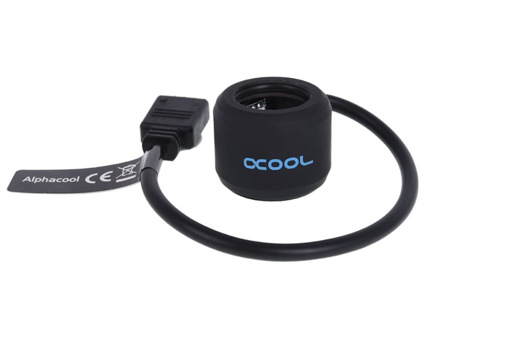 Alphacool Aurora HardTube LED ring 16mm Deep Black - RGB