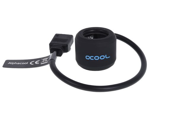 Alphacool Aurora HardTube LED ring 16mm Deep Black – RGB