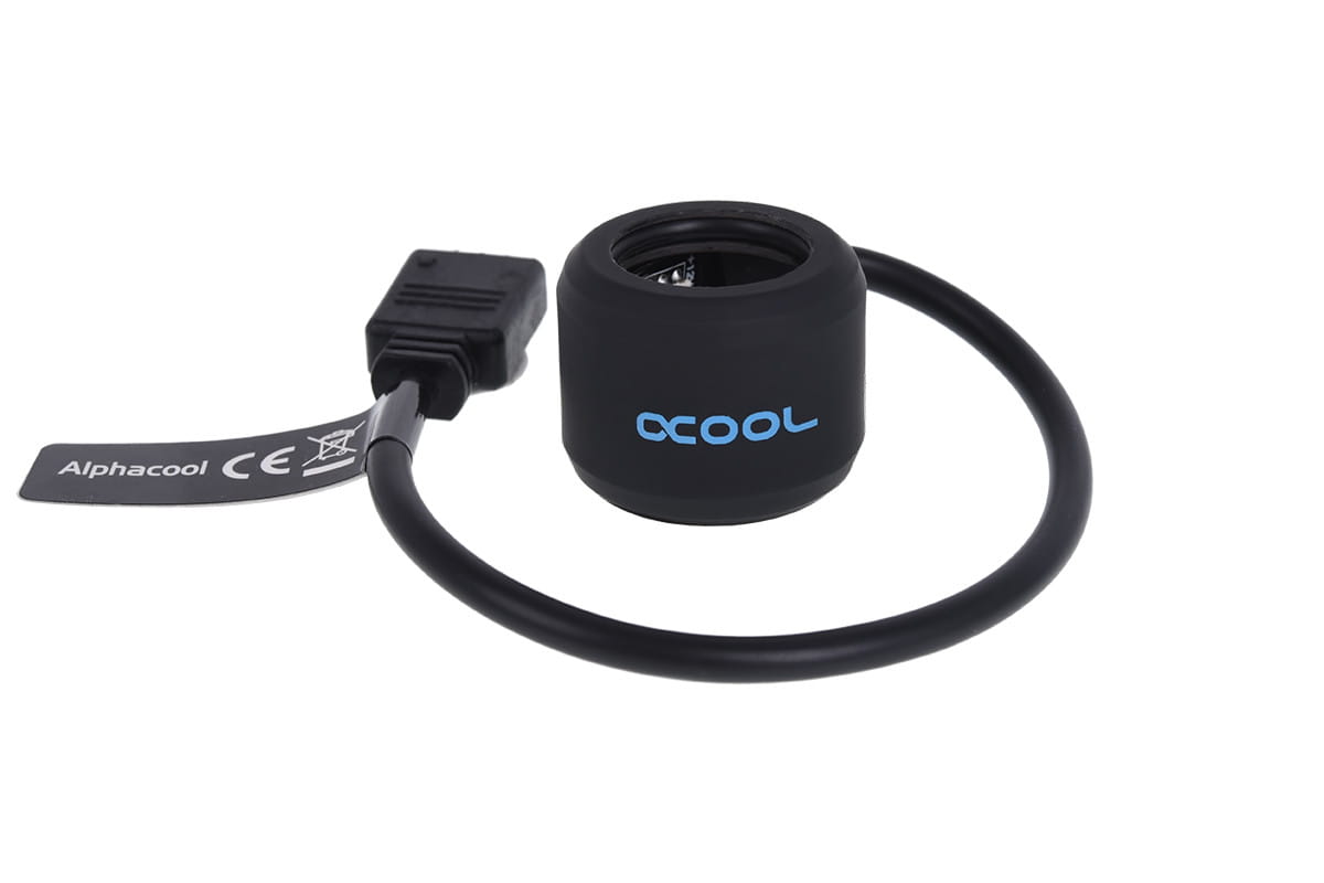 Alphacool Aurora HardTube LED ring 16mm Deep Black - RGB