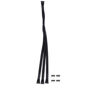 Alphacool y-cable RGBW 5pol to 3x 5pol 30cm incl. connector - black