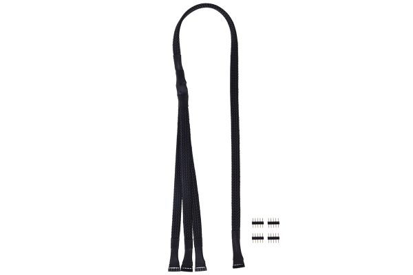 Alphacool y-cable RGBW 5pol to 3x 5pol 60cm incl. connector – black