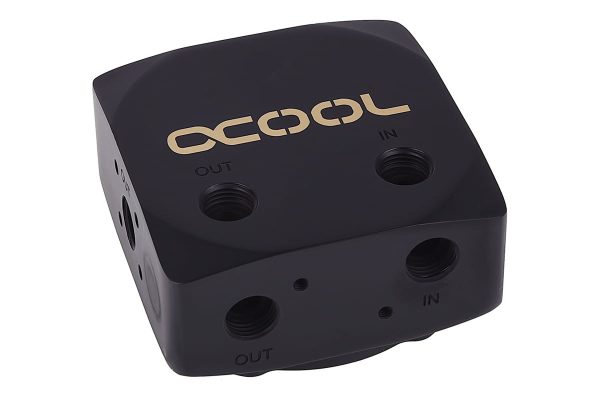 Alphacool Eisdecke D5 brass top – deep black