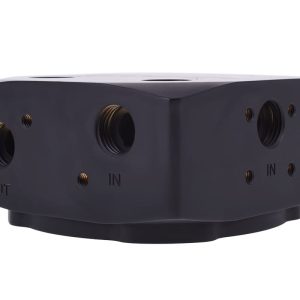 Alphacool Eisdecke D5 brass top - deep black
