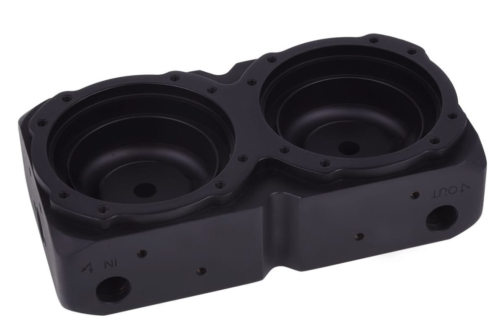Alphacool Eisdecke D5 dual brass top - deep black : image 2