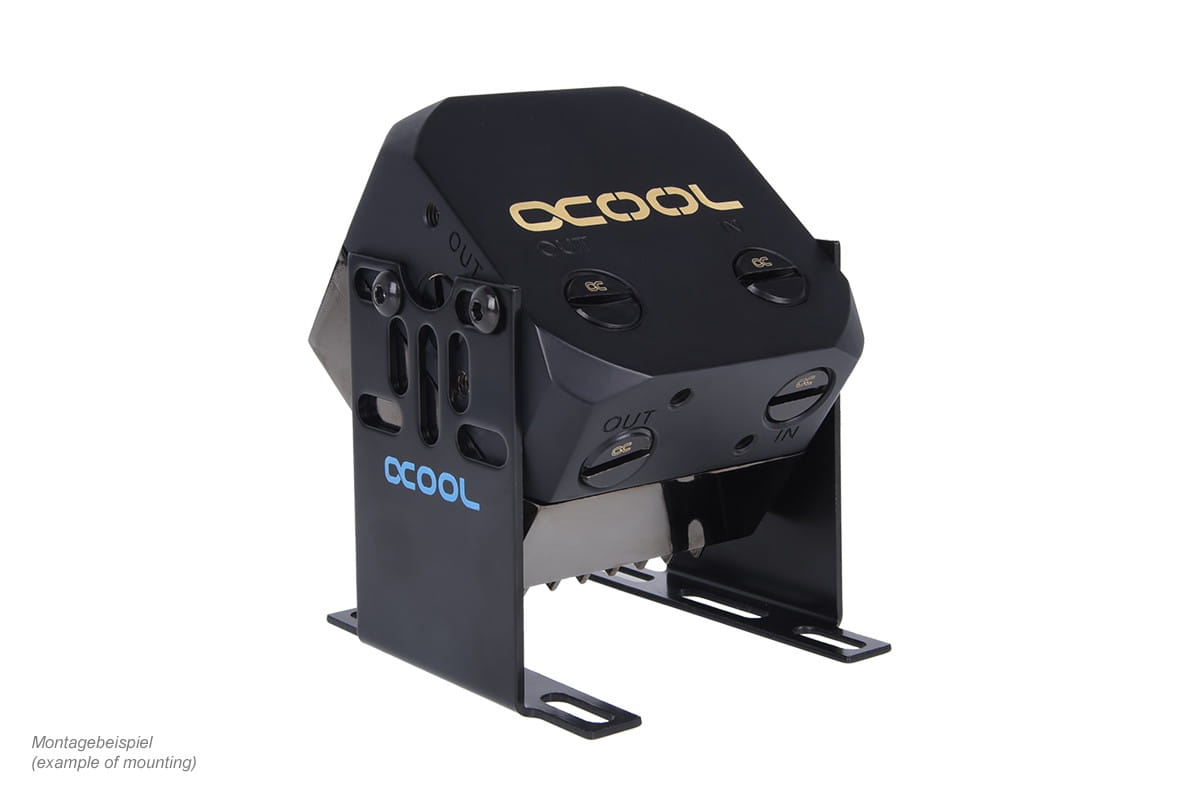 Alphacool Eisdecke D5 dual brass top - deep black : image 5