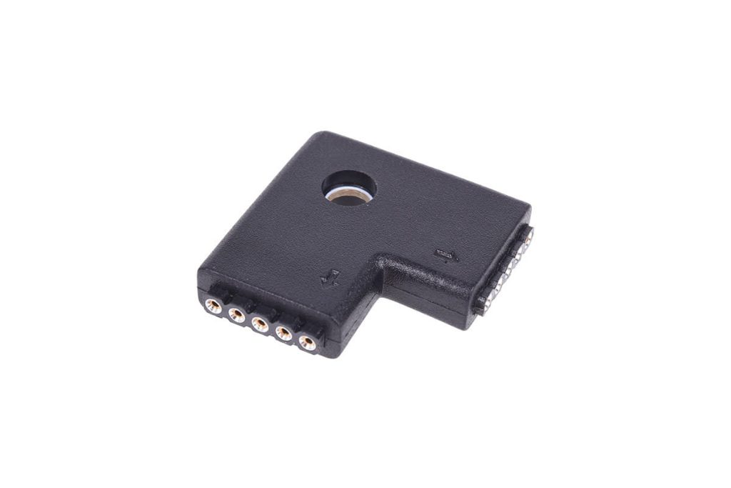 Alphacool Aurora LED RGBW connector 90 - Black
