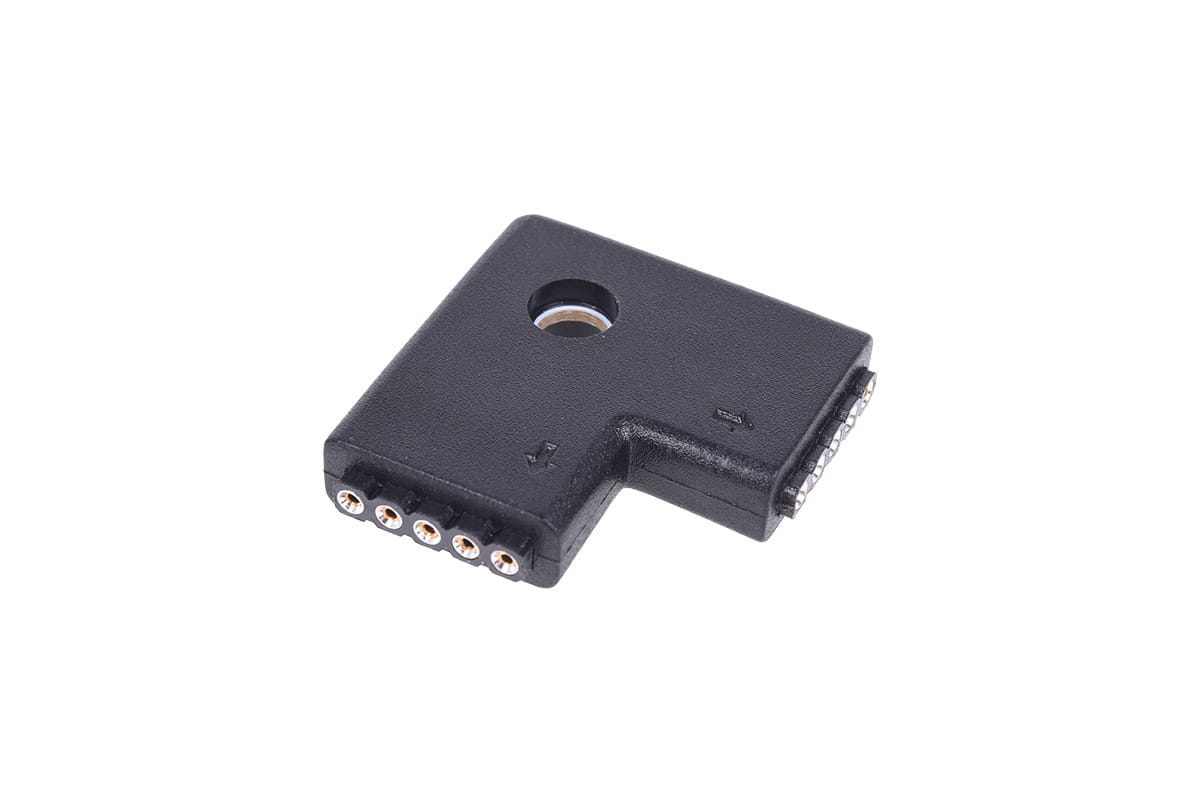 Alphacool Aurora LED RGBW connector 90 - Black