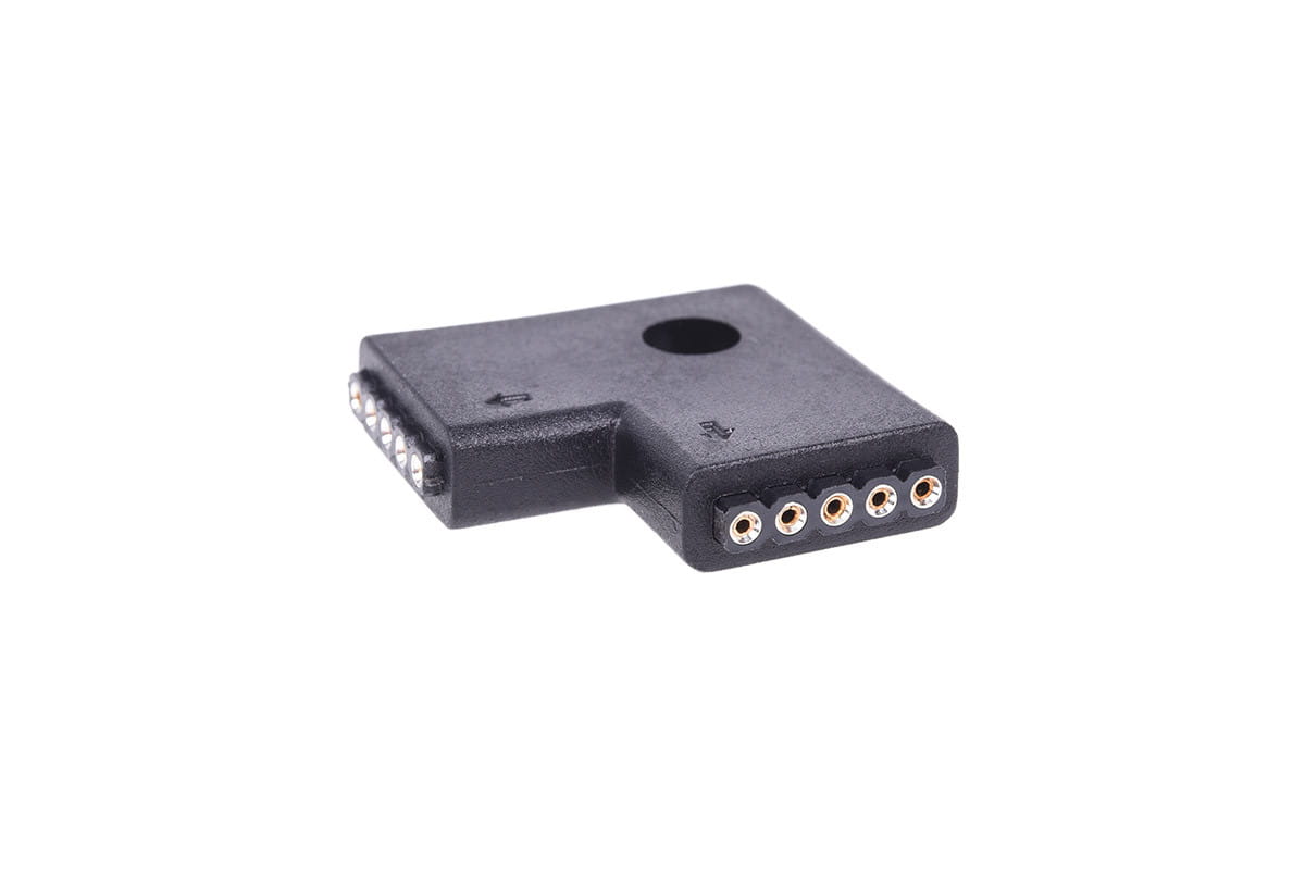 Alphacool Aurora LED RGBW connector 90 - Black