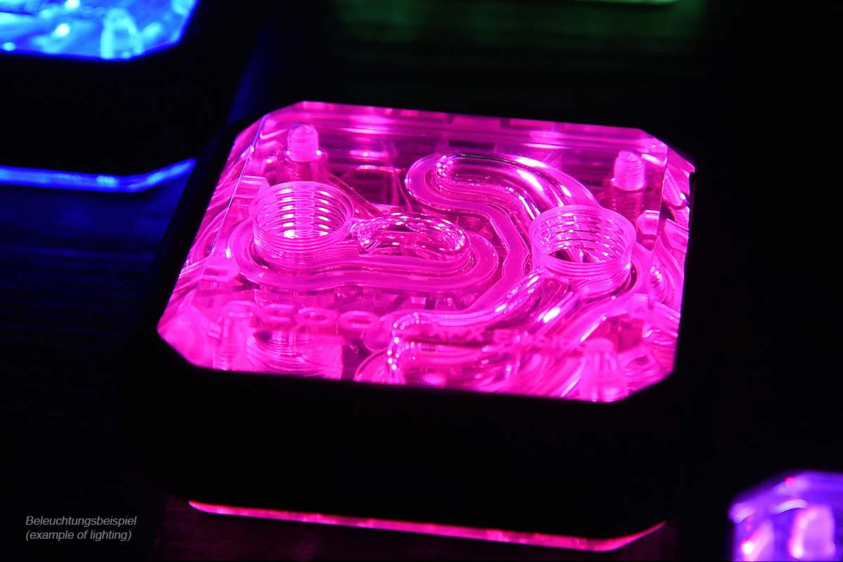 Alphacool Aurora XPX RGB frame - black
