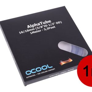 Alphacool tubing AlphaTube HF 16/10 (3/8 ID) - clear 1m (3,3ft) retail box