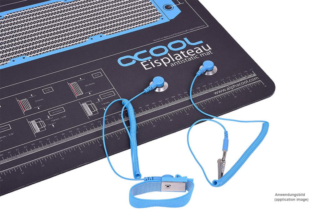 Alphacool Anti-Static wrist maschette blue : image 2