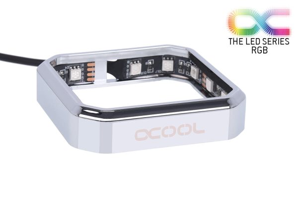 Alphacool Aurora XPX RGB frame – chrome