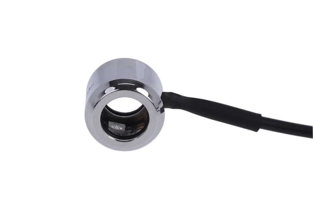 Alphacool Aurora HardTube LED ring 16mm chrome - RGB