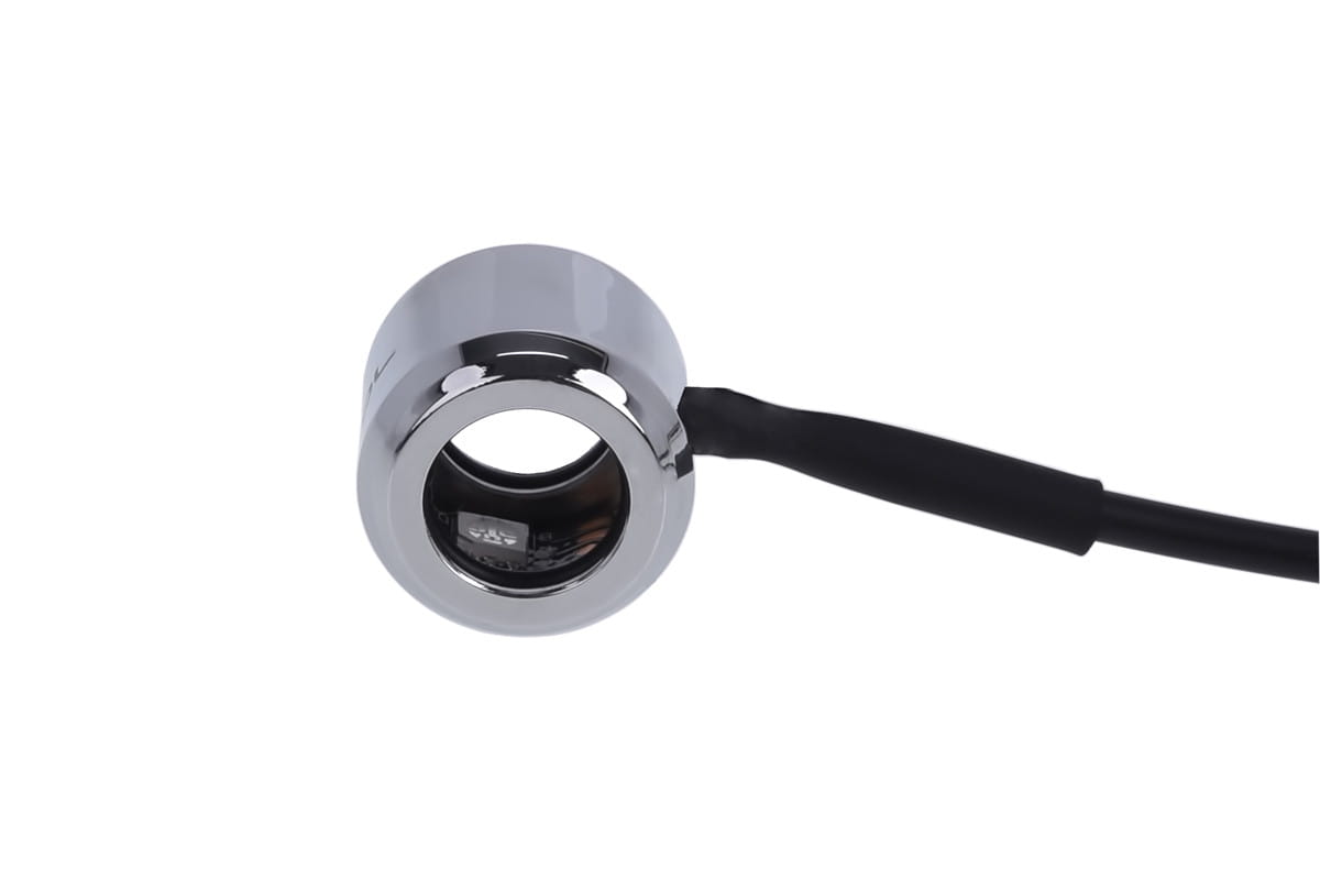 Alphacool Aurora HardTube LED ring 16mm chrome - RGB