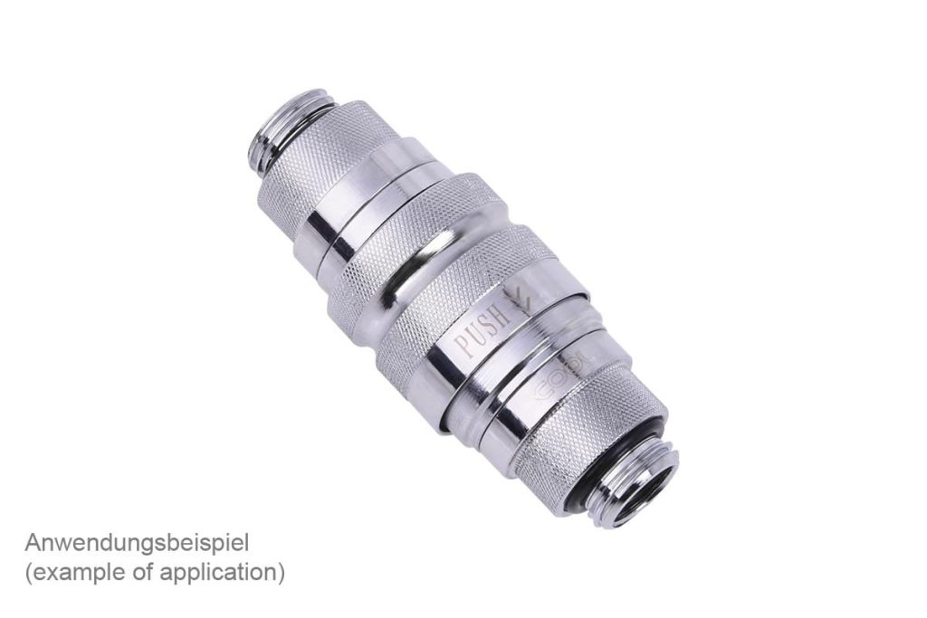 Alphacool Eiszapfen Quick release coupling G1 / 4 AG - Chrome