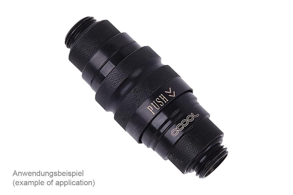 Alphacool Eiszapfen Quick release coupling G1 / 4 AG - Dceep Blak