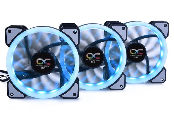 Alphacool Eiszyklon Aurora LUX Digital Addressable RGB Fan Pack – (3 Pack) – 120x120x25mm