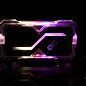 Alphacool GPX SLI Connector Dual - Acryl - Addressable RGB - 3 PCI-E Space